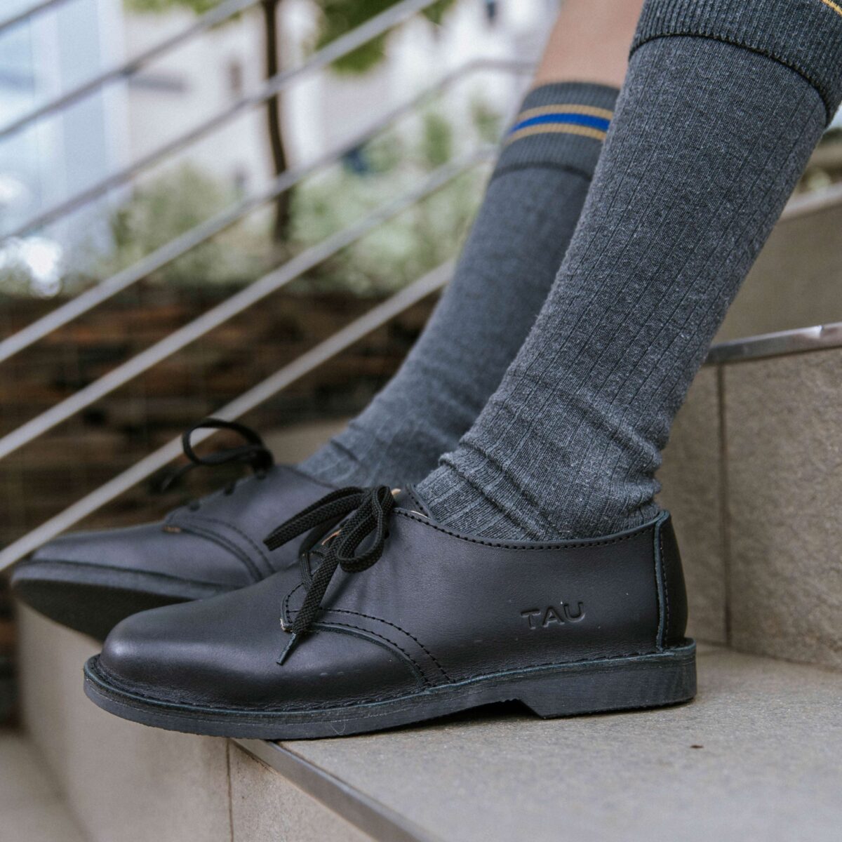 Boys Leather School Shoes - Image 2